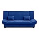 Kαναπές - κρεβάτι Tiko Plus Megapap τριθέσιος με αποθηκευτικό χώρο και ύφασμα σε μπλε 200x90x96εκ.