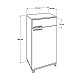 Ντουλάπι Diamond Megapap τροχήλατο σε χρώμα λευκό 50x40x100εκ. Ντουλάπι Diamond Megapap τροχήλατο σε χρώμα λευκό 50x40x100εκ.