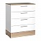 Συρταριέρα μελαμίνης Base Megapap χρώμα oak - λευκό 72x40x88εκ.