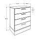 Συρταριέρα μελαμίνης Base Megapap χρώμα oak - λευκό 72x40x88εκ. Συρταριέρα μελαμίνης Base Megapap χρώμα oak - λευκό 72x40x88εκ.