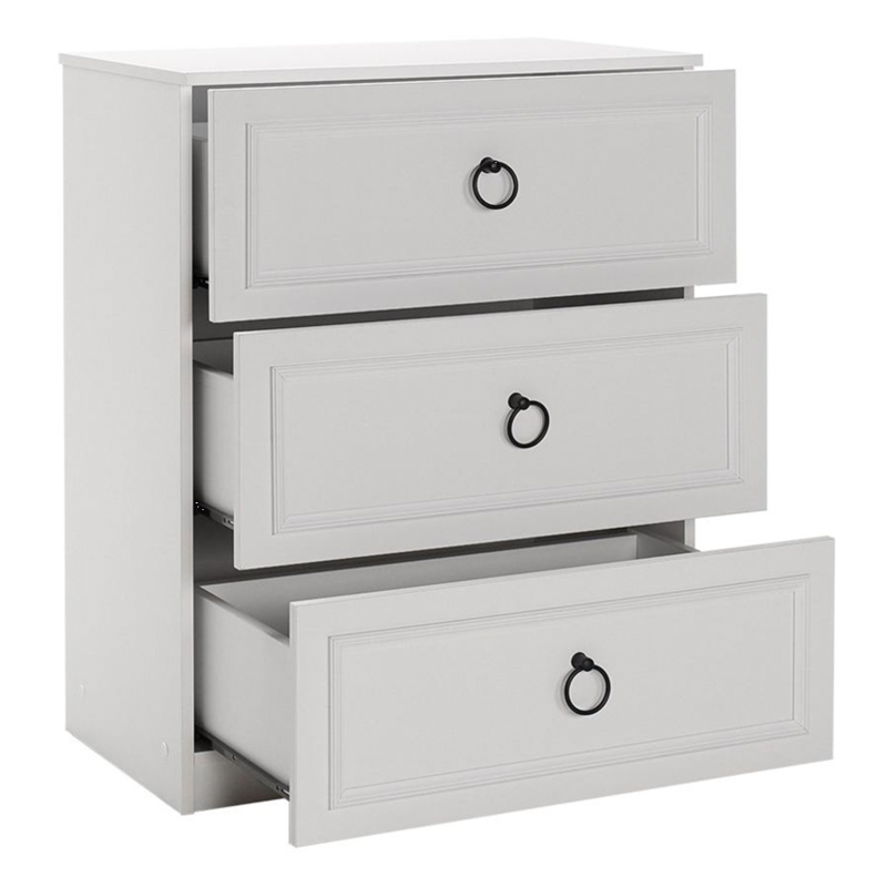 Συρταριέρα μελαμίνης Hampton Megapap χρώμα λευκό 72x44x93εκ. Συρταριέρα μελαμίνης Hampton Megapap χρώμα λευκό 72x44x93εκ.