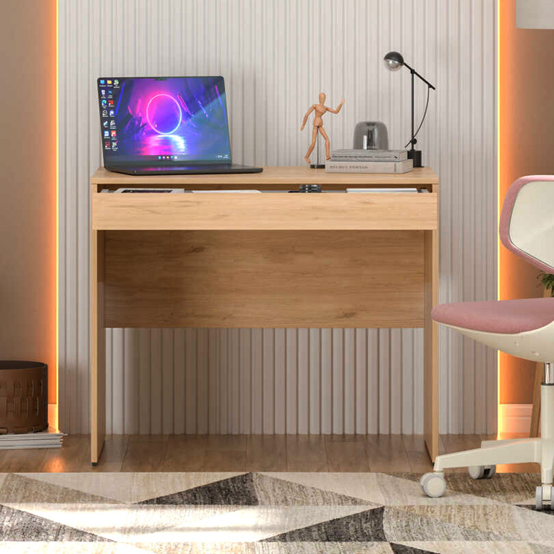 Γραφείο εργασίας Vareno Megapap χρώμα florida oak 90x55x75εκ.