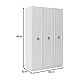 Ντουλάπα ρούχων Hampton Megapap τρίφυλλη χρώμα λευκό 103x52x185εκ. Ντουλάπα ρούχων Hampton Megapap τρίφυλλη χρώμα λευκό 103x52x185εκ.