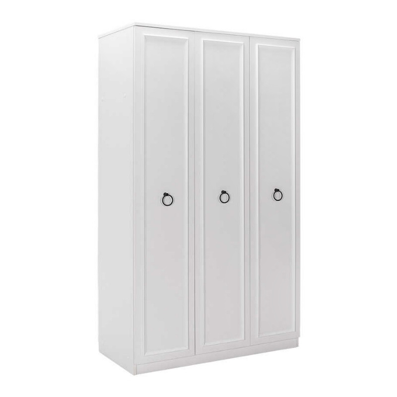 Ντουλάπα ρούχων Hampton Megapap τρίφυλλη χρώμα λευκό 103x52x185εκ. Ντουλάπα ρούχων Hampton Megapap τρίφυλλη χρώμα λευκό 103x52x185εκ.