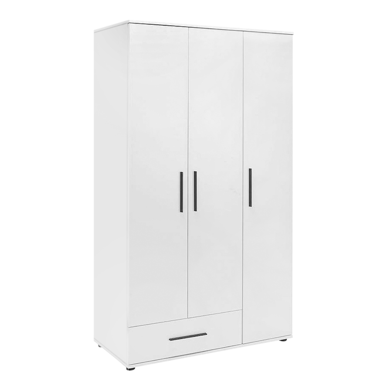 Ντουλάπα ρούχων Bianco Megapap τρίφυλλη με συρτάρια χρώμα λευκό 103x52x187εκ. Ντουλάπα ρούχων Bianco Megapap τρίφυλλη με συρτάρια χρώμα λευκό 103x52x187εκ.