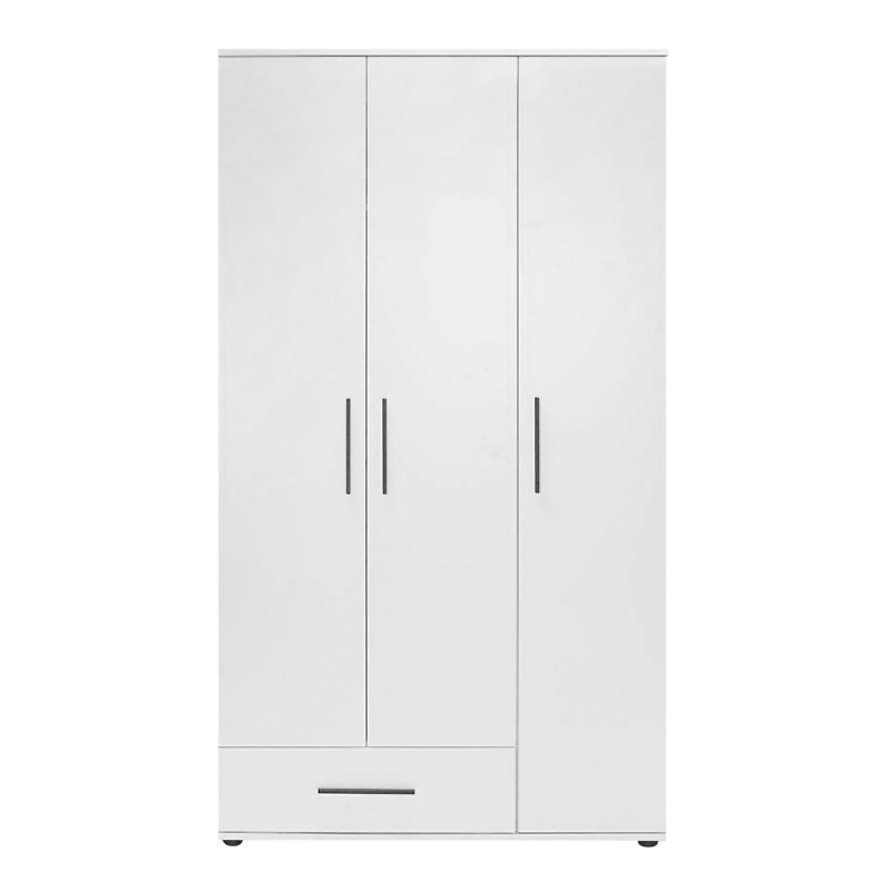 Ντουλάπα ρούχων Bianco Megapap τρίφυλλη με συρτάρια χρώμα λευκό 103x52x187εκ. Ντουλάπα ρούχων Bianco Megapap τρίφυλλη με συρτάρια χρώμα λευκό 103x52x187εκ.