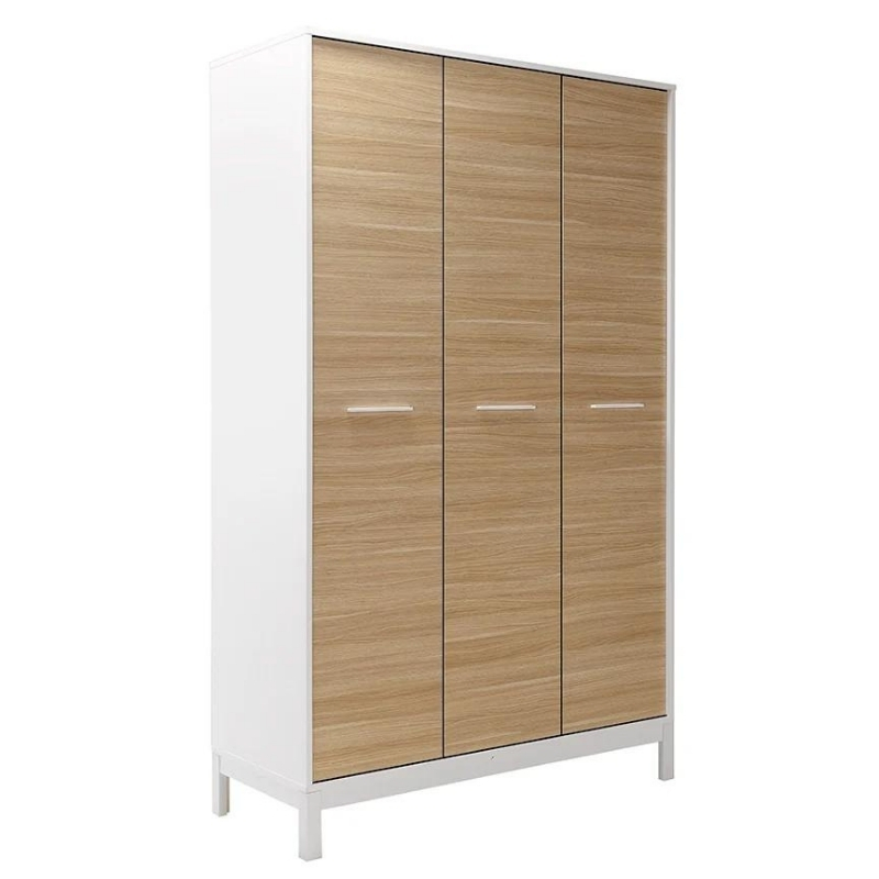 Ντουλάπα ρούχων London Megapap τρίφυλλη χρώμα oak - λευκό 120x52x202εκ. Ντουλάπα ρούχων London Megapap τρίφυλλη χρώμα oak - λευκό 120x52x202εκ.