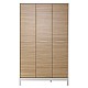 Ντουλάπα ρούχων London Megapap τρίφυλλη χρώμα oak - λευκό 120x52x202εκ. Ντουλάπα ρούχων London Megapap τρίφυλλη χρώμα oak - λευκό 120x52x202εκ.