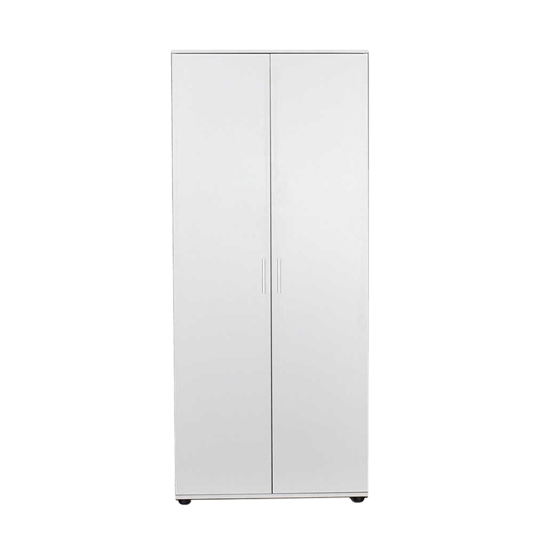Ντουλάπα ρούχων Trendline Megapap δίφυλλη χρώμα λευκό 80x47x187εκ. Ντουλάπα ρούχων Trendline Megapap δίφυλλη χρώμα λευκό 80x47x187εκ.