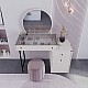 Τουαλέτα με καθρέπτη Dior Megapap χρώμα λευκό του πάγου 108x45x130εκ. Τουαλέτα με καθρέπτη Dior Megapap χρώμα λευκό του πάγου 108x45x130εκ.