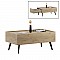 Τραπεζάκι σαλονιού Luna Megapap χρώμα florida oak 102x61x44εκ.