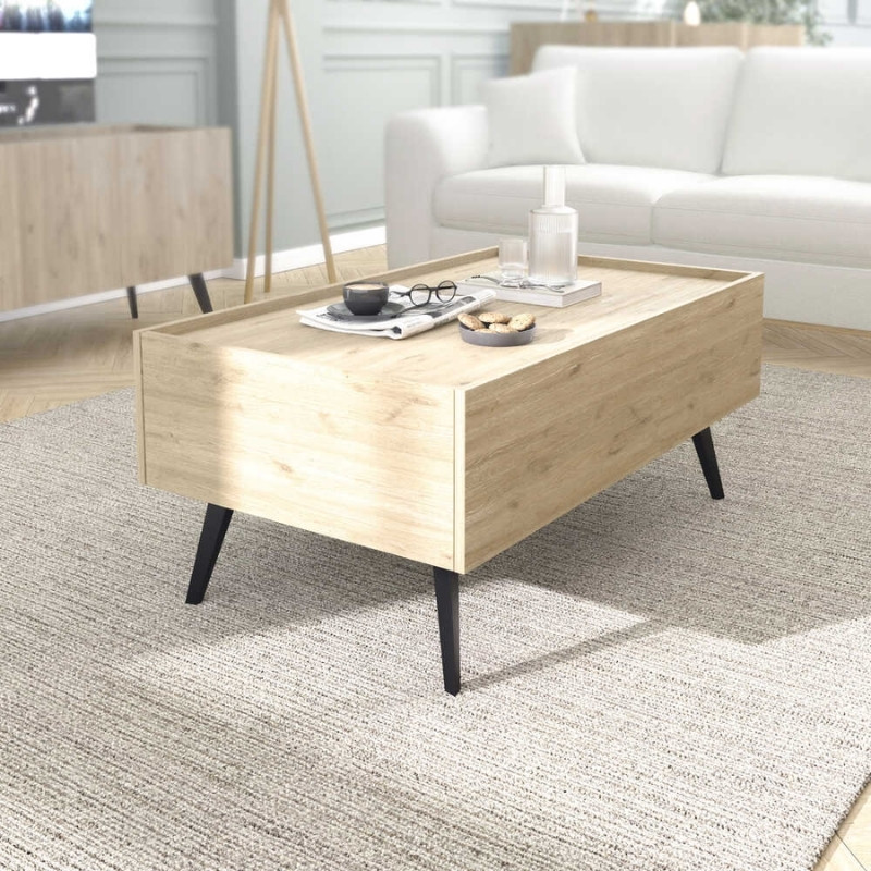 Τραπεζάκι σαλονιού Luna Megapap χρώμα florida oak 102x61x44εκ. Τραπεζάκι σαλονιού Luna Megapap χρώμα florida oak 102x61x44εκ.