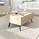 Τραπεζάκι σαλονιού Luna Megapap χρώμα florida oak 102x61x44εκ. Τραπεζάκι σαλονιού Luna Megapap χρώμα florida oak 102x61x44εκ.