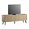 Έπιπλο τηλεόρασης Luna Megapap χρώμα florida oak 180x41x62εκ.
