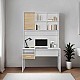Γραφείο εργασίας London Megapap χρώμα λευκό - oak 120x60x196εκ. Γραφείο εργασίας London Megapap χρώμα λευκό - oak 120x60x196εκ.