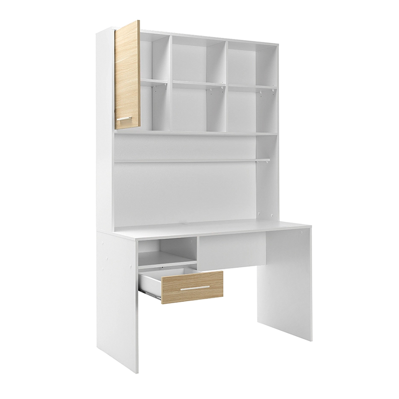 Γραφείο εργασίας London Megapap χρώμα λευκό - oak 120x60x196εκ. Γραφείο εργασίας London Megapap χρώμα λευκό - oak 120x60x196εκ.
