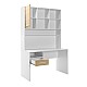 Γραφείο εργασίας London Megapap χρώμα λευκό - oak 120x60x196εκ. Γραφείο εργασίας London Megapap χρώμα λευκό - oak 120x60x196εκ.