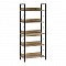 Βιβλιοθήκη Connect Megapap χρώμα florida oak 73x35x172εκ.