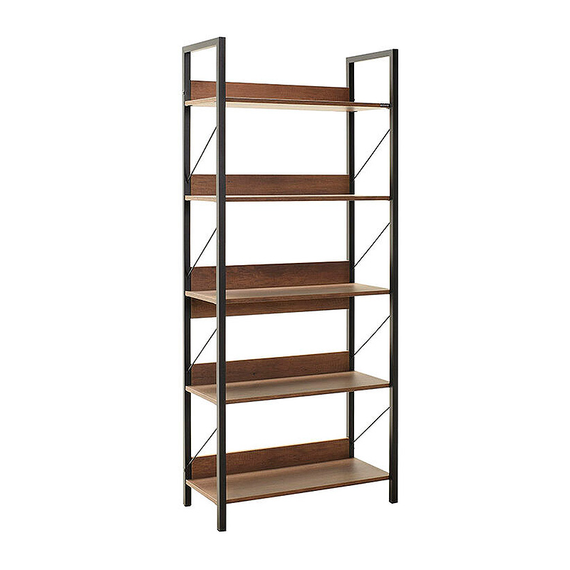 Βιβλιοθήκη Connect Megapap χρώμα καρυδί 73x35x172εκ. Βιβλιοθήκη Connect Megapap χρώμα καρυδί 73x35x172εκ.
