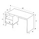 Γραφείο εργασίας Terra Megapap χρώμα florida oak 129x55x75εκ. Γραφείο εργασίας Terra Megapap χρώμα florida oak 129x55x75εκ.
