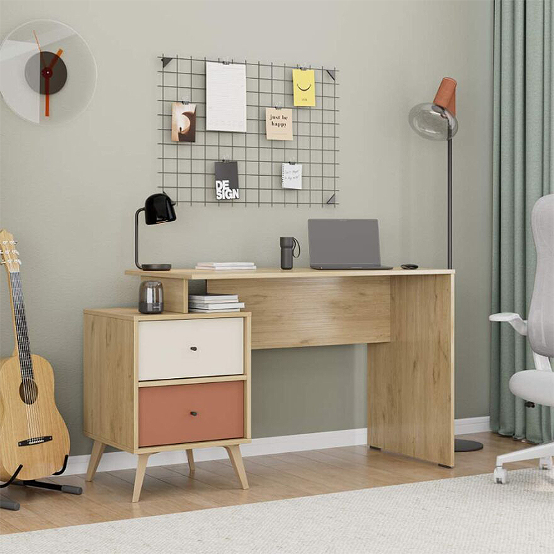 Γραφείο εργασίας Terra Megapap χρώμα florida oak 129x55x75εκ. Γραφείο εργασίας Terra Megapap χρώμα florida oak 129x55x75εκ.