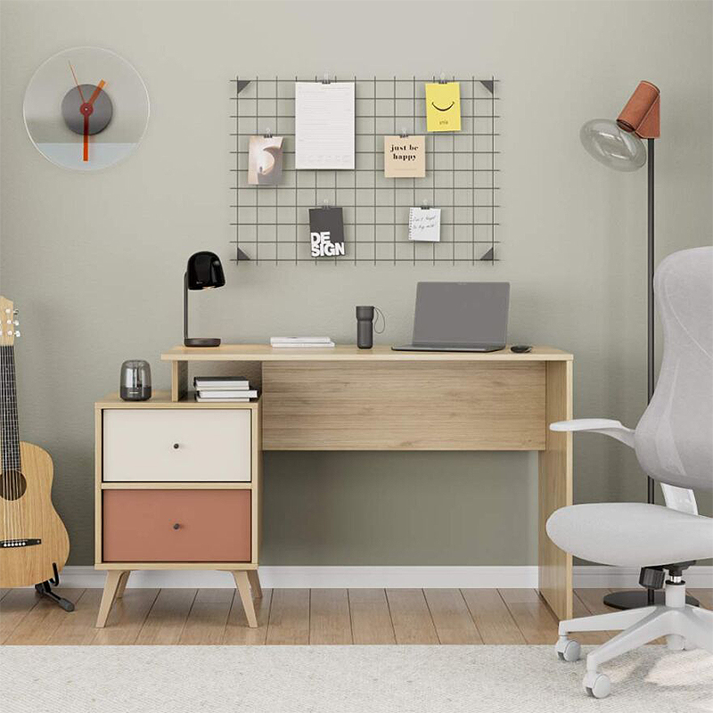 Γραφείο εργασίας Terra Megapap χρώμα florida oak 129x55x75εκ. Γραφείο εργασίας Terra Megapap χρώμα florida oak 129x55x75εκ.