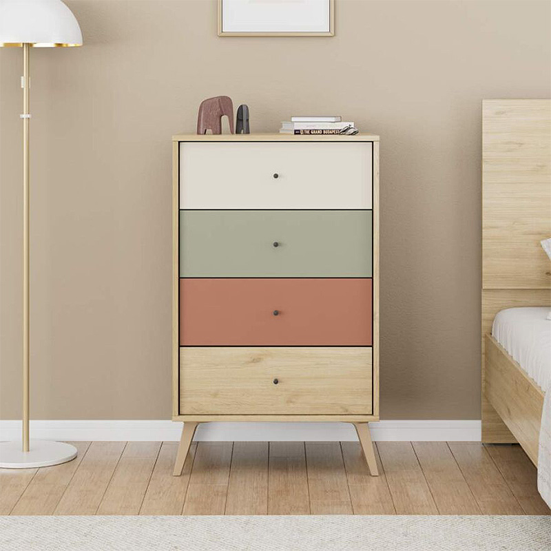Συρταριέρα Terra Megapap χρώμα florida oak 60x44x100εκ. Συρταριέρα Terra Megapap χρώμα florida oak 60x44x100εκ.