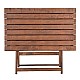 Τραπέζι πτυσσόμενο Klara Megapap από ξύλο οξιάς σε χρώμα καρυδί εμποτισμού 100x60x71εκ.