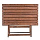 Τραπέζι πτυσσόμενο Klara Megapap από ξύλο οξιάς σε χρώμα καρυδί εμποτισμού 80x60x72εκ.