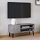 Έπιπλο τηλεόρασης Porto Megapap χρώμα γκρι ρετρό 90x32x42εκ. Έπιπλο τηλεόρασης Porto Megapap χρώμα γκρι ρετρό 90x32x42εκ.