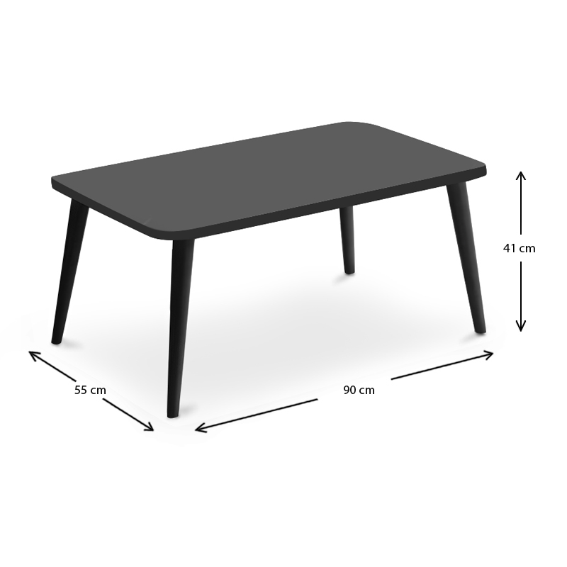 Τραπεζάκι σαλονιού Soul Megapap χρώμα μαύρο 90x55x41εκ. Τραπεζάκι σαλονιού Soul Megapap χρώμα μαύρο 90x55x41εκ.