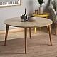 Τραπεζάκι σαλονιού Circle Megapap από μελαμίνη χρώμα oak 90x90x40εκ. Τραπεζάκι σαλονιού Circle Megapap από μελαμίνη χρώμα oak 90x90x40εκ.