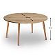 Τραπεζάκι σαλονιού Circle Megapap από μελαμίνη χρώμα oak 90x90x40εκ. Τραπεζάκι σαλονιού Circle Megapap από μελαμίνη χρώμα oak 90x90x40εκ.