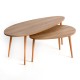 Βοηθητικά τραπεζάκια Elips Megapap χρώμα pine oak 116x46x46εκ. Βοηθητικά τραπεζάκια Elips Megapap χρώμα pine oak 116x46x46εκ.