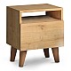 Κομοδίνο Luce Megapap από μελαμίνη χρώμα oak 40x30x47,6εκ. Κομοδίνο Luce Megapap από μελαμίνη χρώμα oak 40x30x47,6εκ.