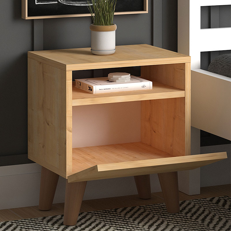 Κομοδίνο Luce Megapap από μελαμίνη χρώμα oak 40x30x47,6εκ. Κομοδίνο Luce Megapap από μελαμίνη χρώμα oak 40x30x47,6εκ.
