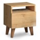 Κομοδίνο Luce Megapap χρώμα oak 40x30x47,6εκ. Κομοδίνο Luce Megapap χρώμα oak 40x30x47,6εκ.