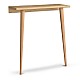 Κονσόλα επιτοίχια Fiona Megapap από μελαμίνη χρώμα oak 60x22x73εκ.