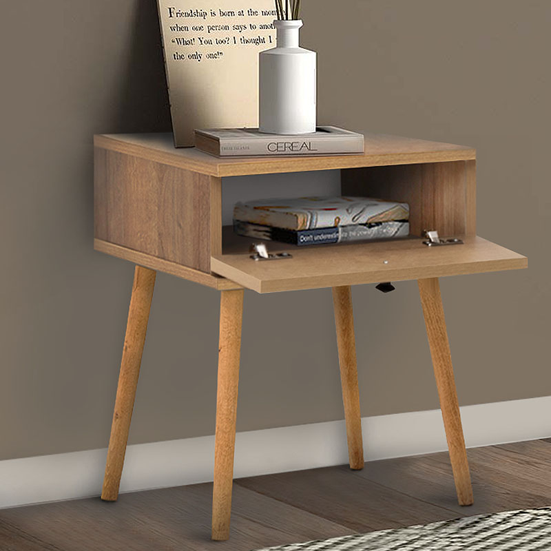 Κομοδίνο Pauline Megapap μελαμίνης χρώμα pine oak 45x35x61εκ. Κομοδίνο Pauline Megapap μελαμίνης χρώμα pine oak 45x35x61εκ.
