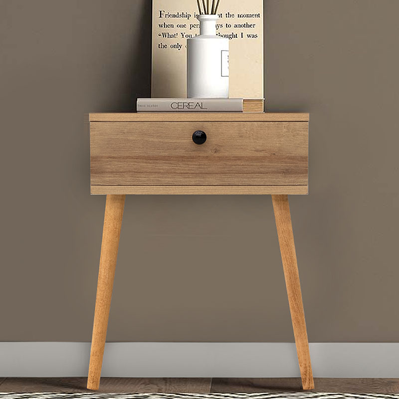 Κομοδίνο Pauline Megapap μελαμίνης χρώμα pine oak 45x35x61εκ. Κομοδίνο Pauline Megapap μελαμίνης χρώμα pine oak 45x35x61εκ.