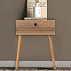 Κομοδίνο Pauline Megapap μελαμίνης χρώμα pine oak 45x35x61εκ. Κομοδίνο Pauline Megapap μελαμίνης χρώμα pine oak 45x35x61εκ.