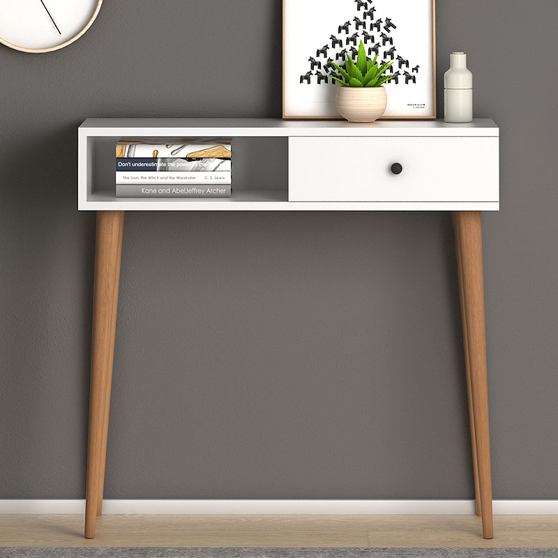 Κονσόλα Napoli Megapap χρώμα λευκό 90x29x88εκ. Κονσόλα Napoli Megapap χρώμα λευκό 90x29x88εκ.