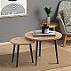 Τραπεζάκι σαλονιού σετ 2 τμχ Roma Megapap χρώμα oak 60x60x46εκ. Τραπεζάκι σαλονιού σετ 2 τμχ Roma Megapap χρώμα oak 60x60x46εκ.