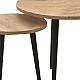 Τραπεζάκι σαλονιού σετ 2 τμχ Roma Megapap χρώμα oak 60x60x46εκ. Τραπεζάκι σαλονιού σετ 2 τμχ Roma Megapap χρώμα oak 60x60x46εκ.