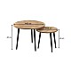 Τραπεζάκι σαλονιού σετ 2 τμχ Roma Megapap χρώμα oak 60x60x46εκ. Τραπεζάκι σαλονιού σετ 2 τμχ Roma Megapap χρώμα oak 60x60x46εκ.