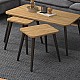Τραπεζάκι σαλονιού σετ 3 τμχ Oliva Megapap χρώμα oak 90x55x46εκ. Τραπεζάκι σαλονιού σετ 3 τμχ Oliva Megapap χρώμα oak 90x55x46εκ.