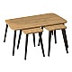 Τραπεζάκι σαλονιού σετ 3 τμχ Oliva Megapap χρώμα oak 90x55x46εκ. Τραπεζάκι σαλονιού σετ 3 τμχ Oliva Megapap χρώμα oak 90x55x46εκ.