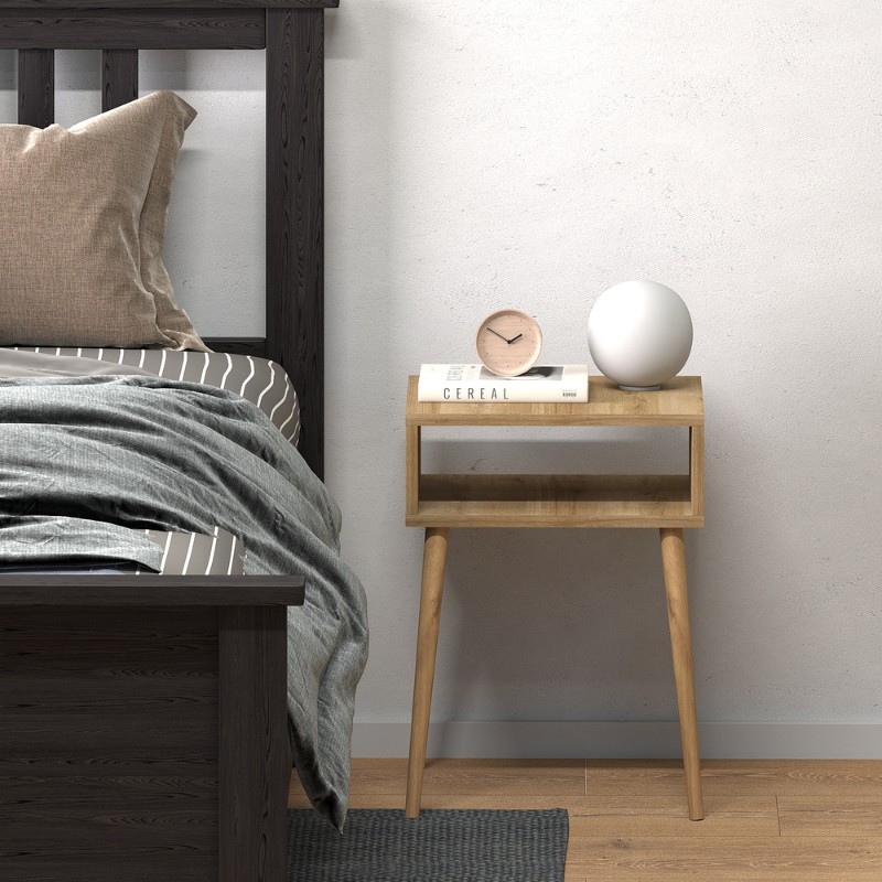 Κομοδίνο Fiona Megapap χρώμα pine oak 45x30x58εκ. Κομοδίνο Fiona Megapap χρώμα pine oak 45x30x58εκ.