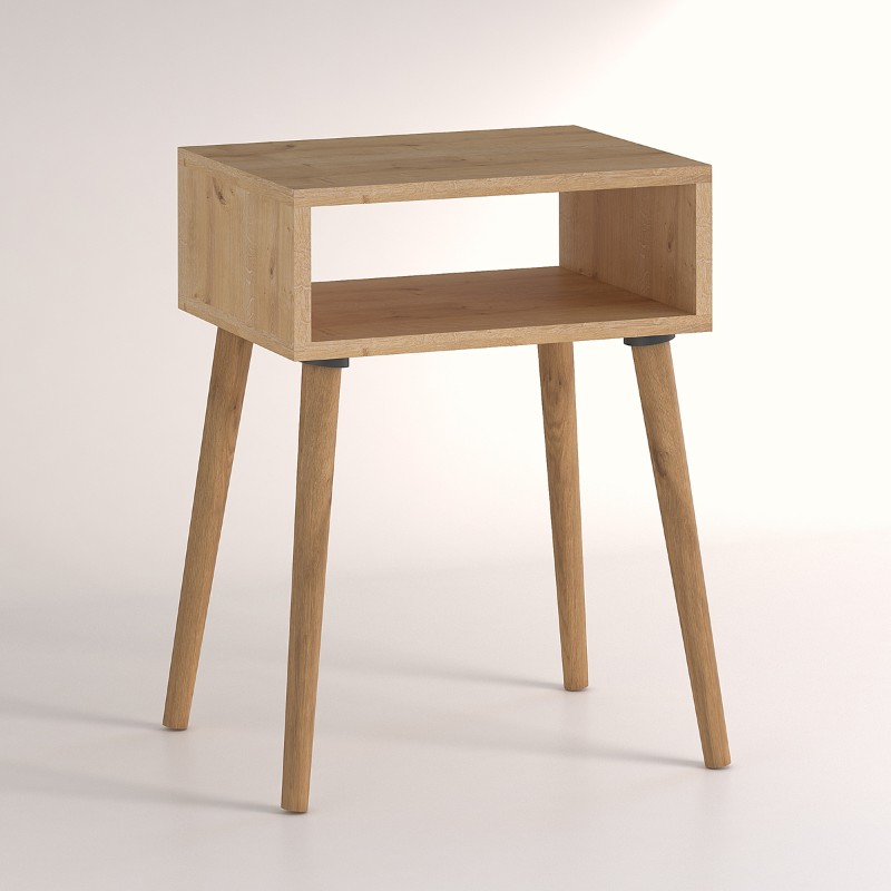 Κομοδίνο Fiona Megapap χρώμα pine oak 45x30x58εκ. Κομοδίνο Fiona Megapap χρώμα pine oak 45x30x58εκ.