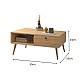 Τραπεζάκι σαλονιού Napoli Megapap χρώμα oak 90x50x44εκ. Τραπεζάκι σαλονιού Napoli Megapap χρώμα oak 90x50x44εκ.